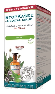STOPKAŠEĽ Medical sirup Dr. Weiss (100 ml + 50 ml navyše) 1x150 ml