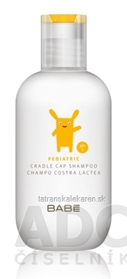 BABÉ DIEŤA Šampón na mliečne chrasty (Pediatric Milk crust shampoo, pH5) 1x200 ml