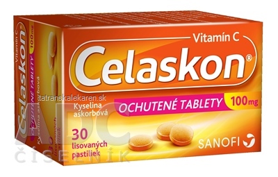 CELASKON 100 mg ochutené tablety pas ocp (liek. z hnedého skla) 1x30 ks