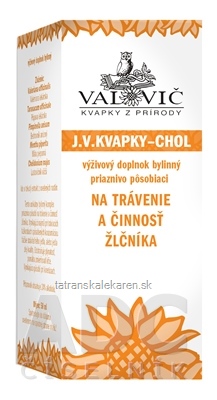 J.V. KVAPKY - CHOL na trávenie a činnosť žlčníka 1x50 ml