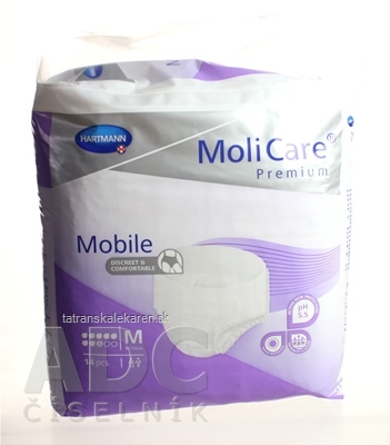 MoliCare Premium Mobile 8 kvapiek M fialové, plienkové nohavičky naťahovacie, 1x14 ks