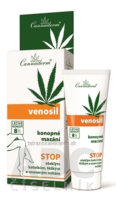 Cannaderm VENOSIL konopné mazanie na unavené nohy 1x100 ml