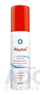 Akutol spray plastický obväz ochranný, sprej s hnacím plynom, 1x60 ml