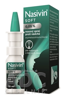 NASIVIN SOFT 0,05 % aer nao (dávkovač 3K systém) 1x10 ml