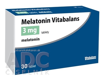 Melatonin Vitabalans 3 mg tablety tbl (blis.PVC/Al) 1x30 ks