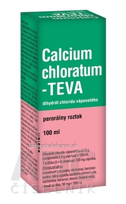 CALCIUM CHLORATUM-TEVA sol por (fľ.skl.hnedá) 1x100 ml