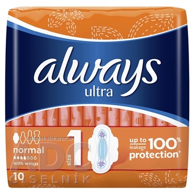 ALWAYS ULTRA NORMAL PLUS 10 hygienické vložky 1x10 ks