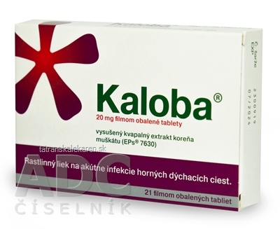 Kaloba 20 mg filmom obalené tablety tbl flm (blis.PVC/PVDC/Al) 1x21 ks