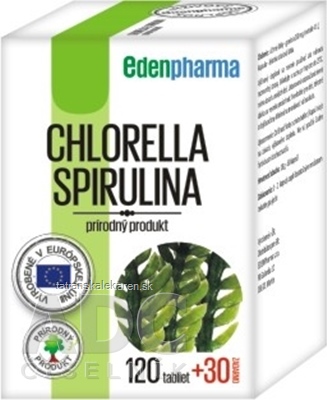 EDENPharma CHLORELLA+SPIRULINA tbl 120 + 30 zadarmo (150 ks)