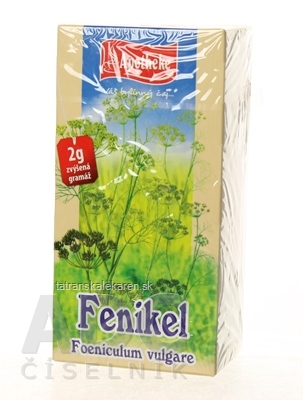 APOTHEKE ČAJ FENIKEL OBYČAJNÝ 20x2 g (40 g)