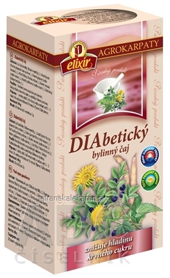 AGROKARPATY DIABETICKÝ ČAJ čistý prírodný produkt, 20x2 g (40 g)