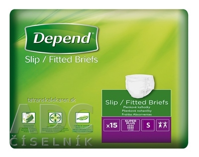 DEPEND Slip SUPER PLUS S priedušné plienkové nohavičky 1x15 ks