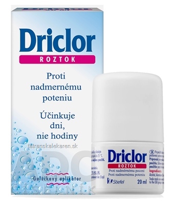 Driclor Antiperspirant gulička roztok (inov. 2021) 1x20 ml