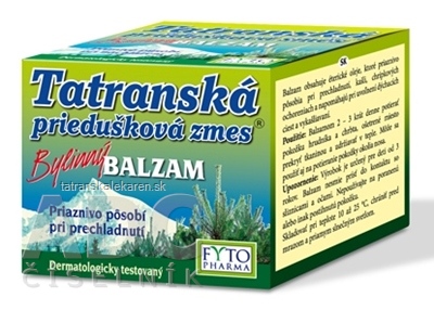 FYTO Tatranská priedušková zmes Bylinný BALZAM 1x40 g