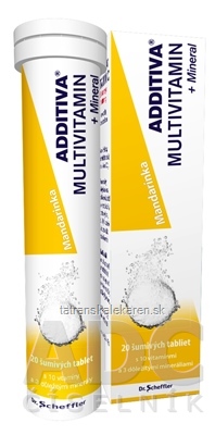 ADDITIVA MULTIVITAMÍN + Minerál, Mandarínka tbl eff 1x20 ks