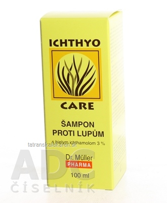 Dr. Müller IchthyoCare ŠAMPÓN 3% ICHT. proti lupinám, s bielym ichtamolom, 1x100 ml