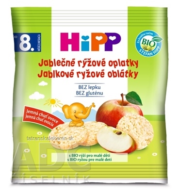 HiPP BIO OBLÁTKY Jablkové ryžové (od 8. mesiaca) 1x30 g