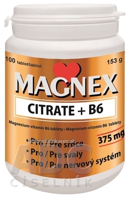 Vitabalans MAGNEX CITRATE + B6 tbl 1x100 ks