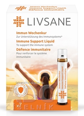 LIVSANE Tekutá obrana imunity ampulky (po 25 ml) 1x7 ks