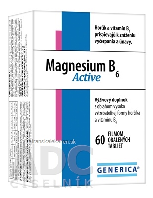 GENERICA Magnesium B6 Active tbl 1x60 ks