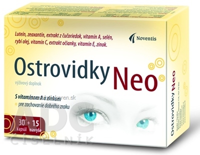 Noventis Ostrovidky Neo - AKCIA cps 30 + 15  navyše (45 ks)