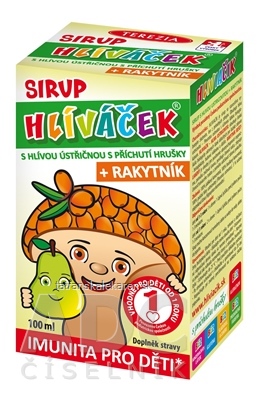 TEREZIA HLIVIAČIK S HLIVOU USTRICOVITOU + RAKYTNÍK sirup s príchuťou hrušky 1x100 ml