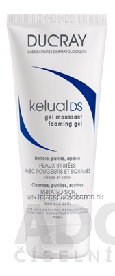 DUCRAY KÉLUAL DS GEL MOUSSANT penivý gél (podráždená koža na tvári a tele) 1x200 ml