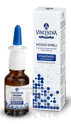 VINCENTKA NOSOVÝ SPREJ STANDARD hypotonický 1x25 ml