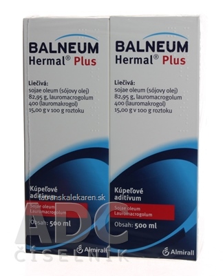 BALNEUM HERMAL PLUS add bal (fľ.PVC) 2x500 ml (1000 ml)