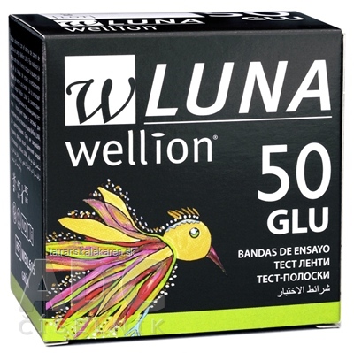 Wellion LUNA GLU testovacie prúžky k prístroju LUNA 1x50 ks