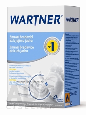 WARTNER prípravok na odstraňovanie bradavíc (kryoterapia) 1x50 ml