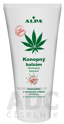 ALPA KONOPNÝ BALZAM masážny s konopným olejom 1x150 ml