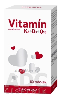 BIOMEDICA Vitamín K2+D3+Q10 cps 1x60 ks