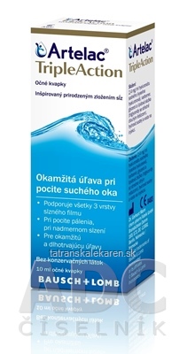 Artelac TripleAction očné kvapky 1x10 ml