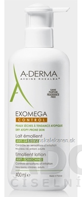 A-DERMA EXOMEGA CONTROL LAIT ÉMOLLIENT emolienčné mlieko 1x400 ml