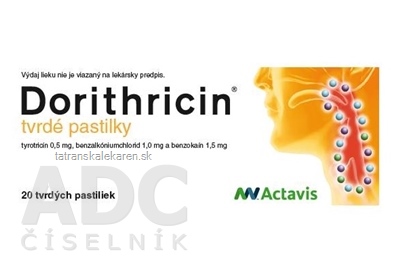 Dorithricin pas ord 1x20 ks