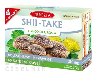 TEREZIA SHII-TAKE + RHODIOLA ROSEA cps 1x60 ks