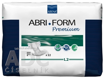 ABENA ABRI FORM Premium L2 plienkové nohavičky priedušné, boky 100-150 cm, savosť 3100 ml, 1x22 ks