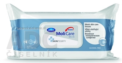 MoliCare SKIN Vlhké ošetrovacie utierky (modrá rada) 1x50 ks