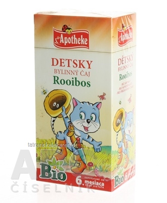 APOTHEKE BIO DETSKÝ BYLINNÝ ČAJ ROOIBOS nálevové vrecká (od ukončeného 6. mesiaca) 20x1,5 g (30 g)