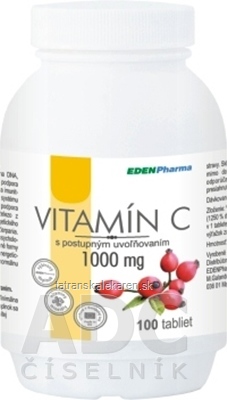 EDENPharma VITAMÍN C 1000 mg tbl s postupným uvoľňovaním 1x100 ks