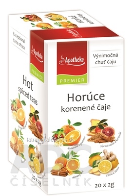 APOTHEKE PREMIER SELECTION Horúce korenené čaje 20x2 g (40 g)