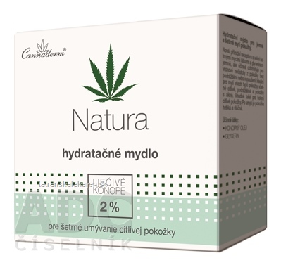 Cannaderm NATURA hydratačné mydlo citlivá pokožka 1x100 g