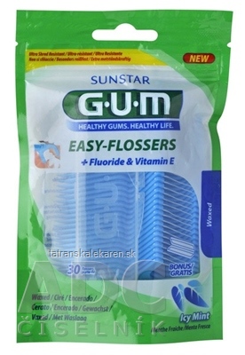 GUM Easy Flossers 1x30 ks + cestovné púzdro