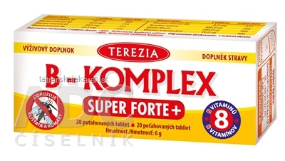 TEREZIA B-KOMPLEX SUPER FORTE+ tbl 1x20 ks