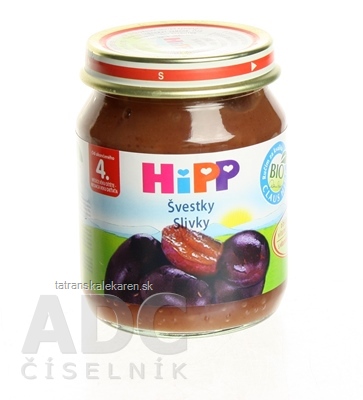 HiPP Príkrm ovocný Slivky (od ukonč. 4. mesiaca) 1x125 g