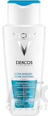 VICHY DERCOS ULTRA SOOTHING Sensitive gras šampón na mastné vlasy (M9070100) 1x200 ml