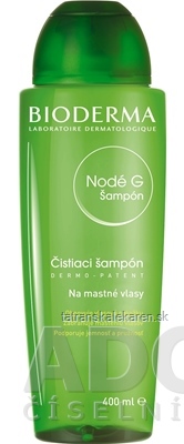 BIODERMA Nodé G šampón na mastné vlasy 1x400 ml