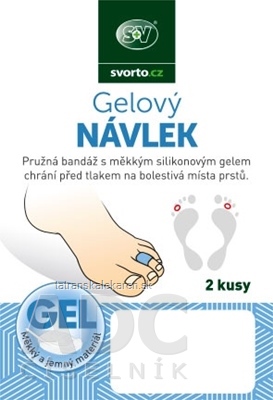 svorto Gélový NÁVLEK (prsty na nohách) veľkosť L (25 mm) 1x2 ks