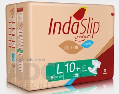 IndaSlip Premium L 10 Plus plienkové nohavičky,dermo, airsoft, obvod 110-150 cm, 1x20 ks
